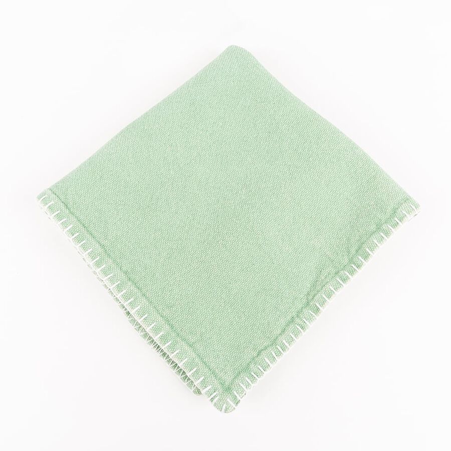 Funda de coj&iacute;n verde Stonewashed 60x60cm