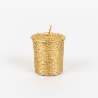 Set de 6 velas Votive doradas Ø5x4cm