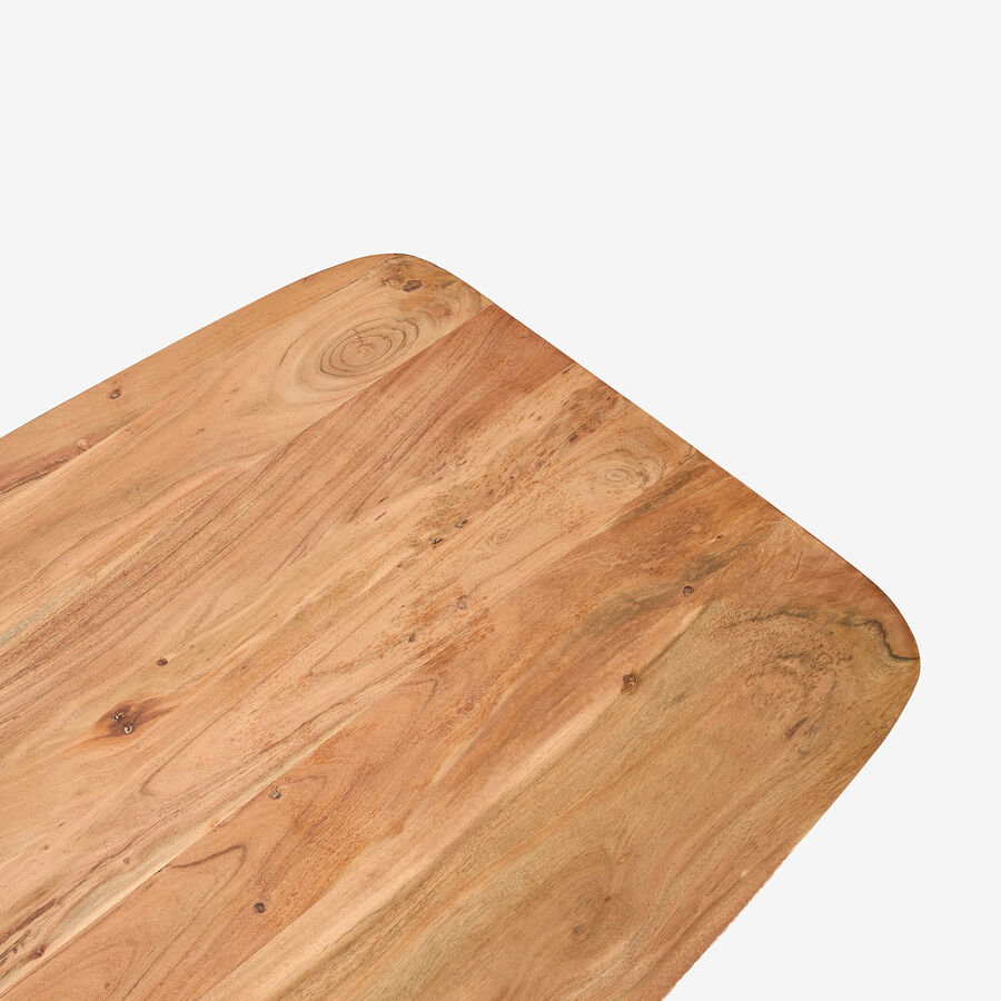 Mesa de comedor de madera de acacia 180x90x77cm Clau&Chloe