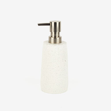 Dispensador de jabón de baño de poliresina granito Ø6x17cm