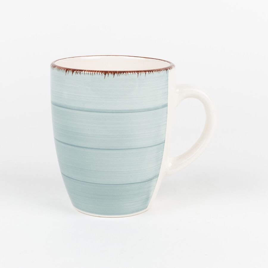 Taza azul de gres Vita 35cl