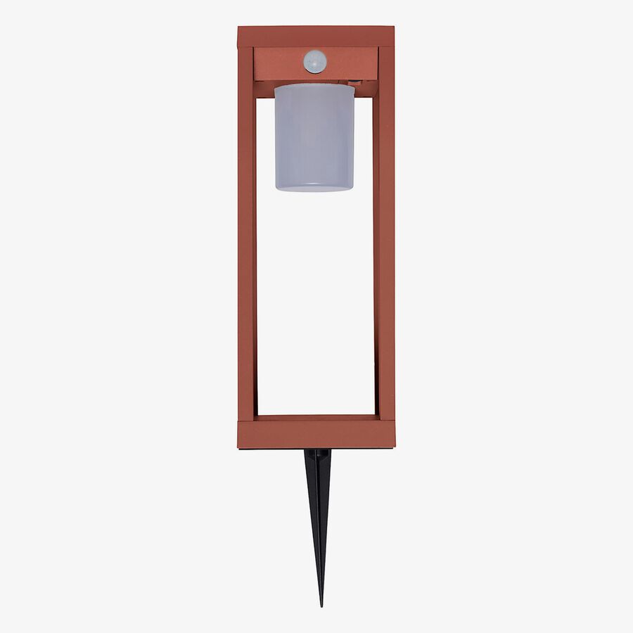 Farol solar para jard&iacute;n de aluminio caoba Pirox 40cm