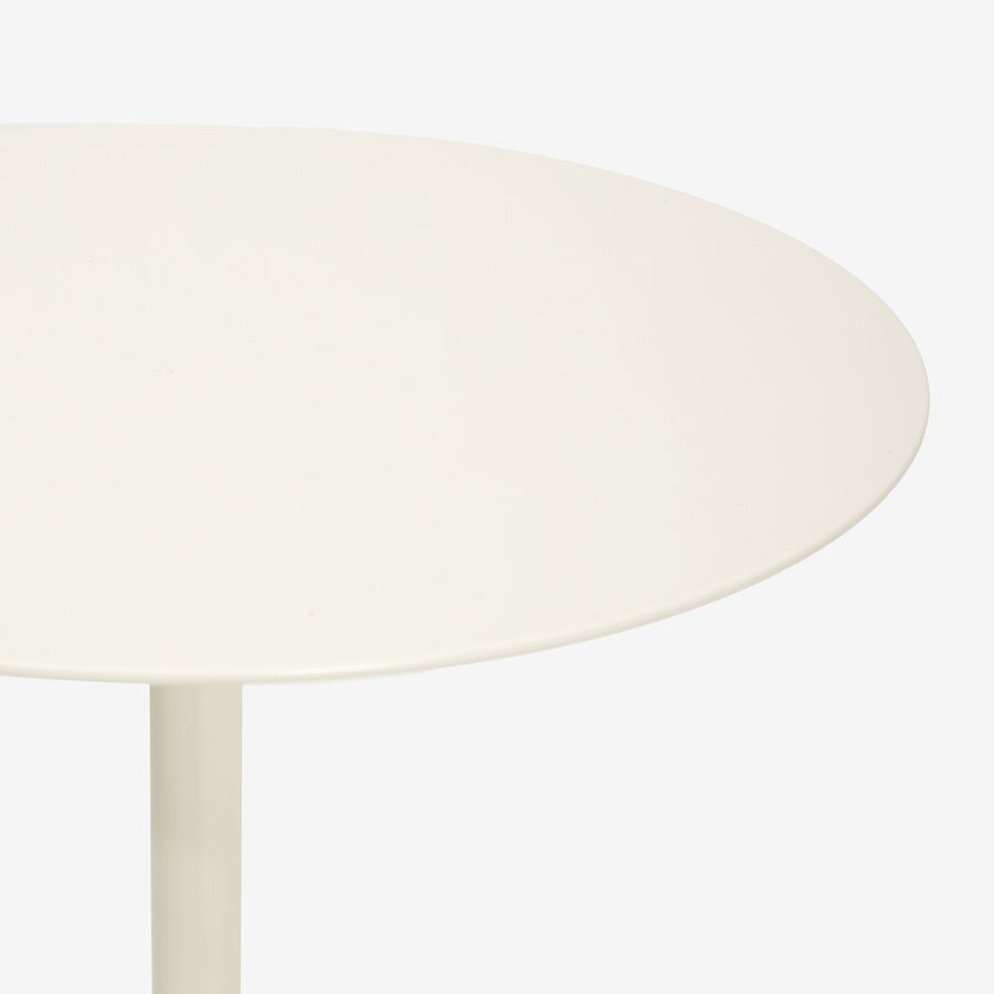 Mesa auxiliar de metal blanca Malak &Oslash;35x53cm