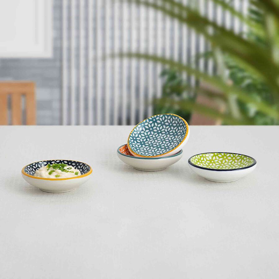 Set de 4 platillos de porcelana Okinawa &Oslash;9cm