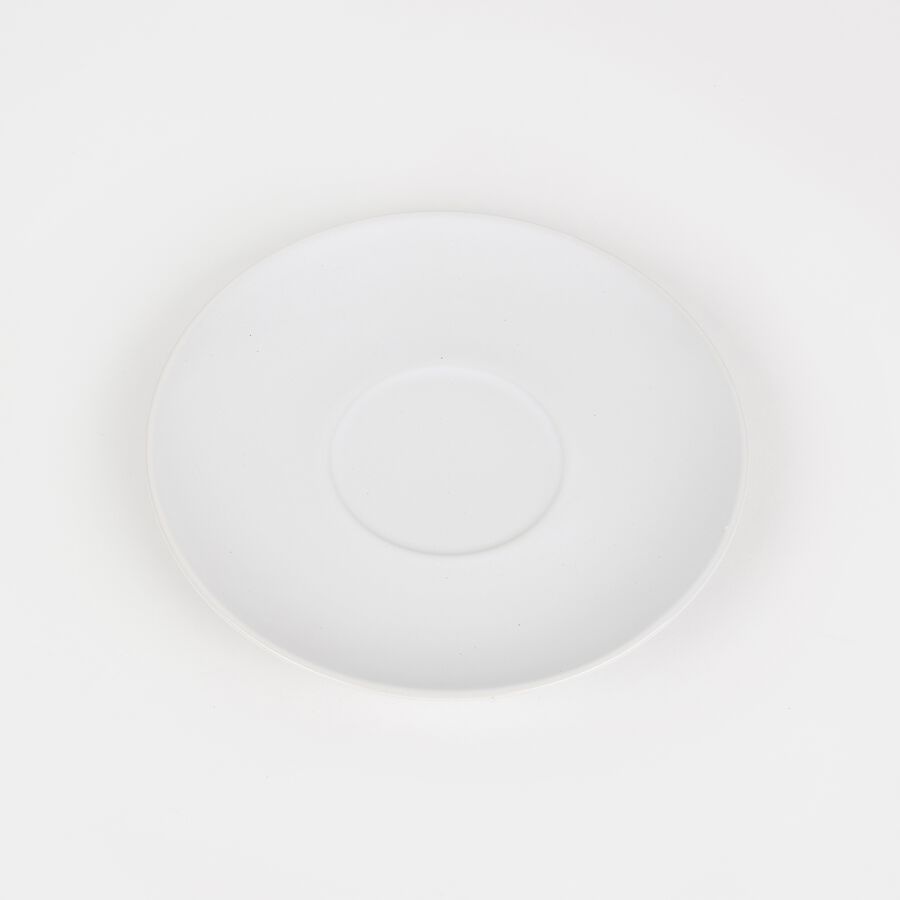 Taza con plato de cerámica blanca 45cl