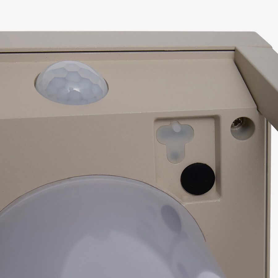 Farol solar para jard&iacute;n de aluminio crema Pirox 40cm
