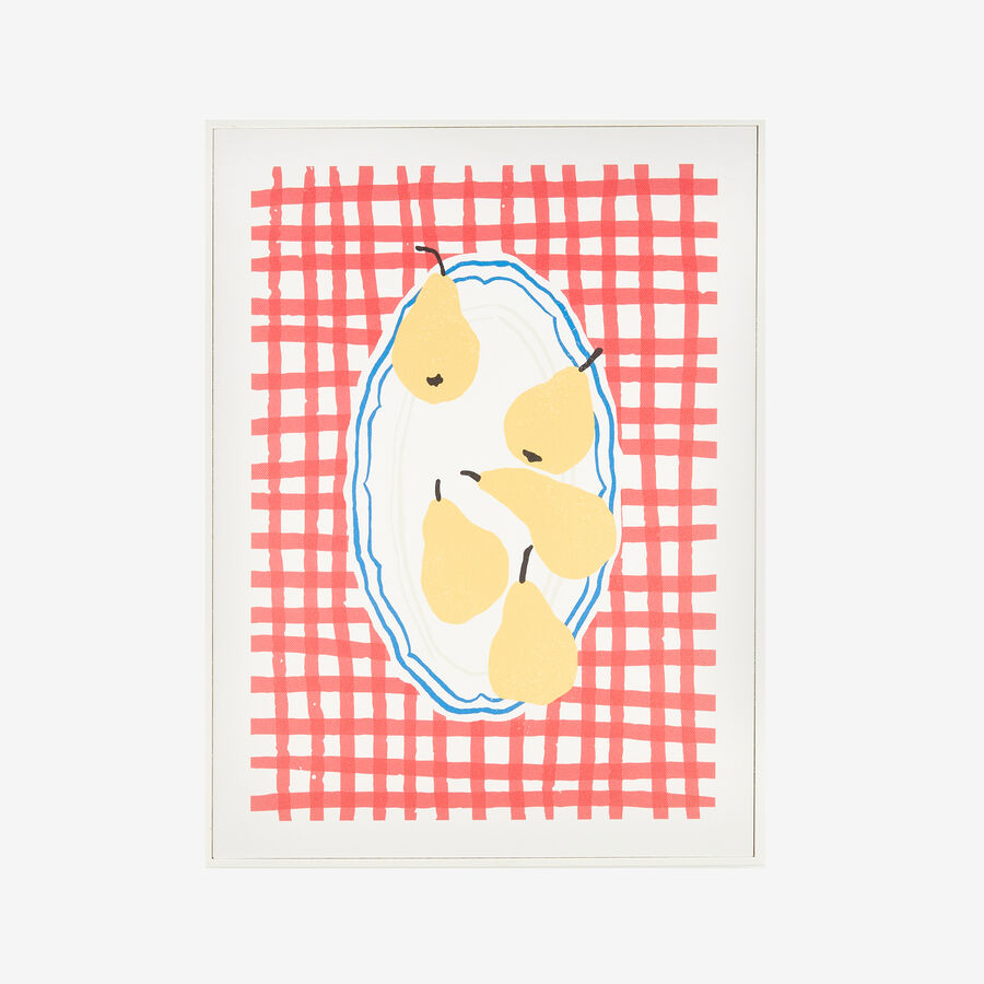 Cuadro con marco y cristal Pears 30x40cm