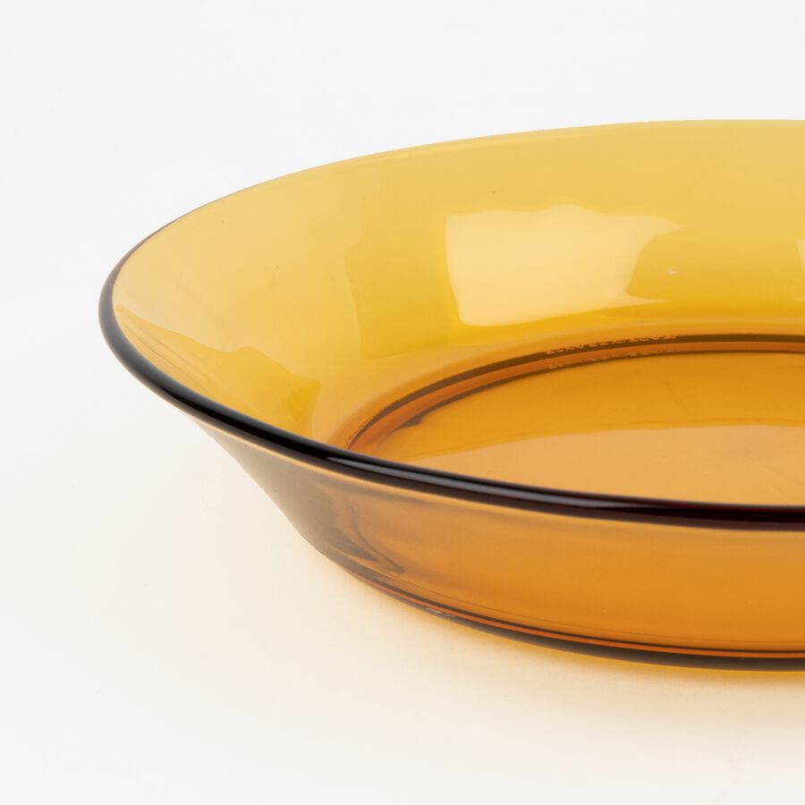 Plato hondo de vidrio opal Lys Ambar Duralex Picardie &Oslash;19cm