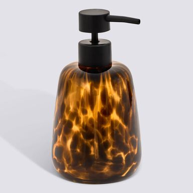 Dispensador de jab&oacute;n Doria de vidrio marr&oacute;n 400ml &Oslash;8,9x16,5cm