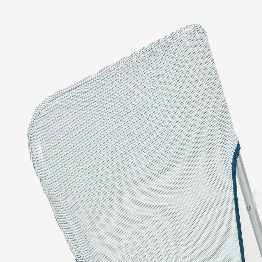 Silla de playa plegable de aluminio azul Medano 40x56x70cm
