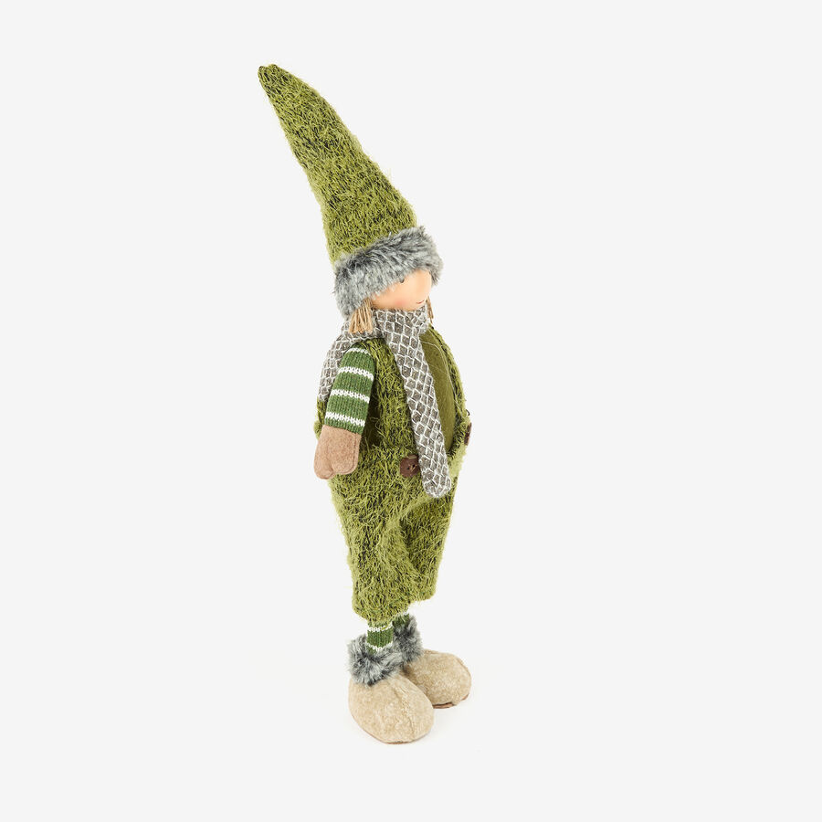 Figura decorativa Muñeco de pie verde 45cm