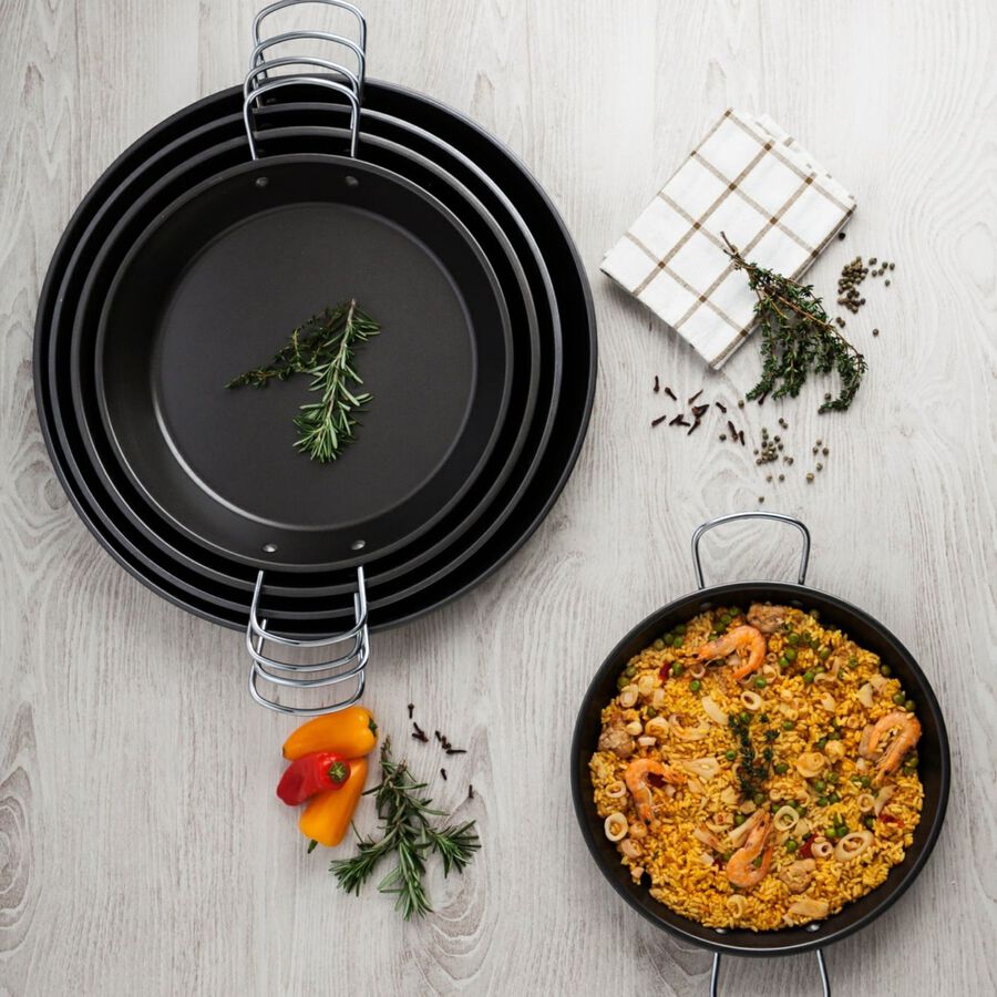 Paellera de acero antiadherente Polat &Oslash;38cm