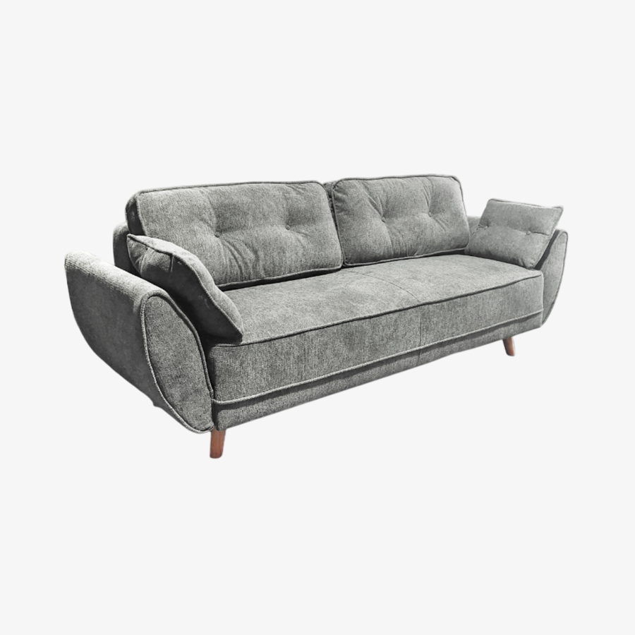 Sofá cama de 3 plazas gris Fules 212x85x85cm