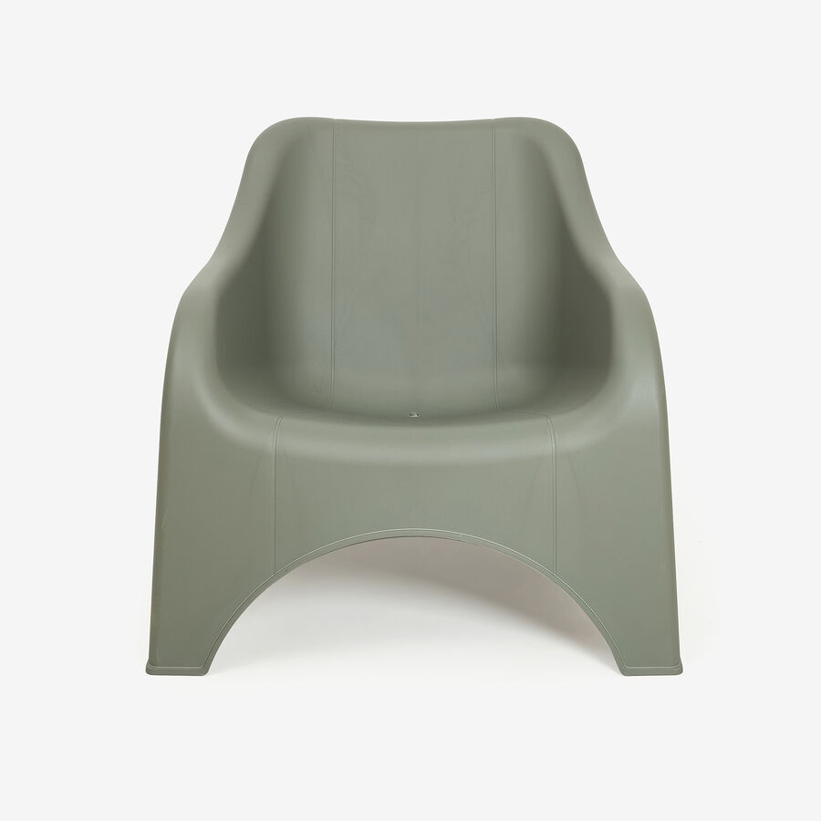 Silla de jard&iacute;n apilable de polipropileno verde Patmos 78x71x79cm