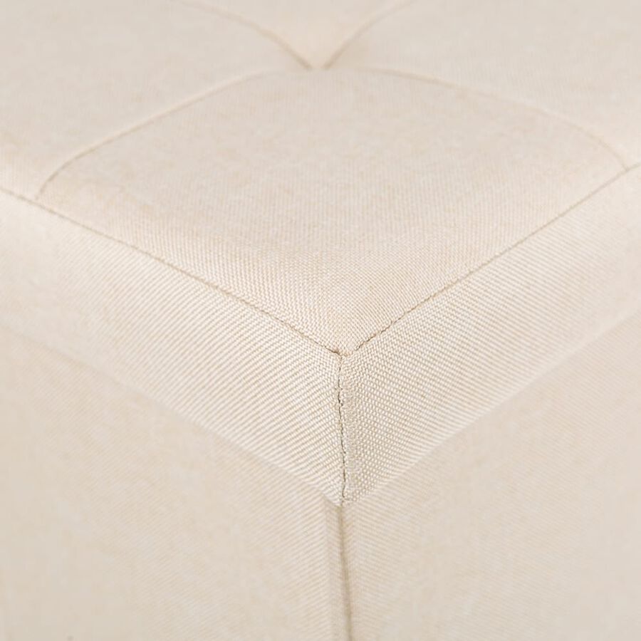 Puf con almacenaje beige 38x38cm
