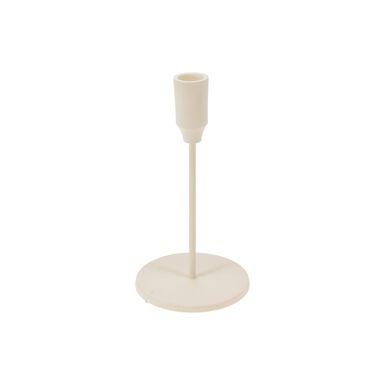 Candelabro de aluminio blanco 10x19cm