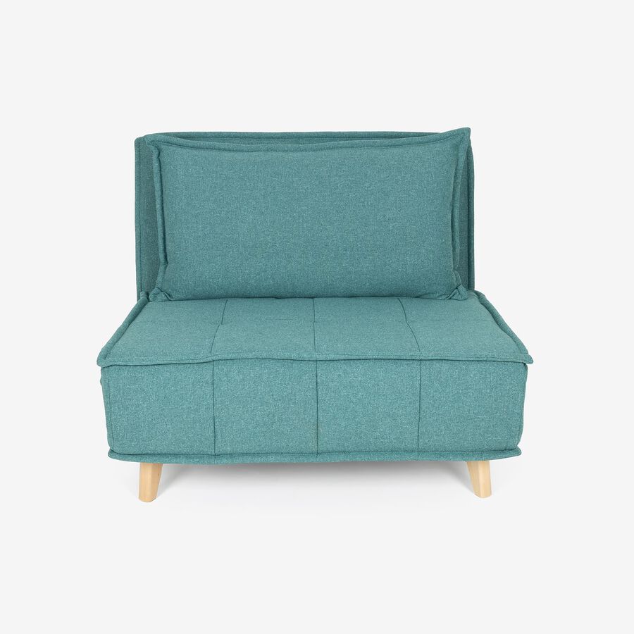 Sofá cama individual verde Luca 104x92x84cm