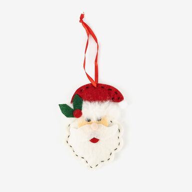 Adorno colgante de fieltro Papa Noel 9,5cm