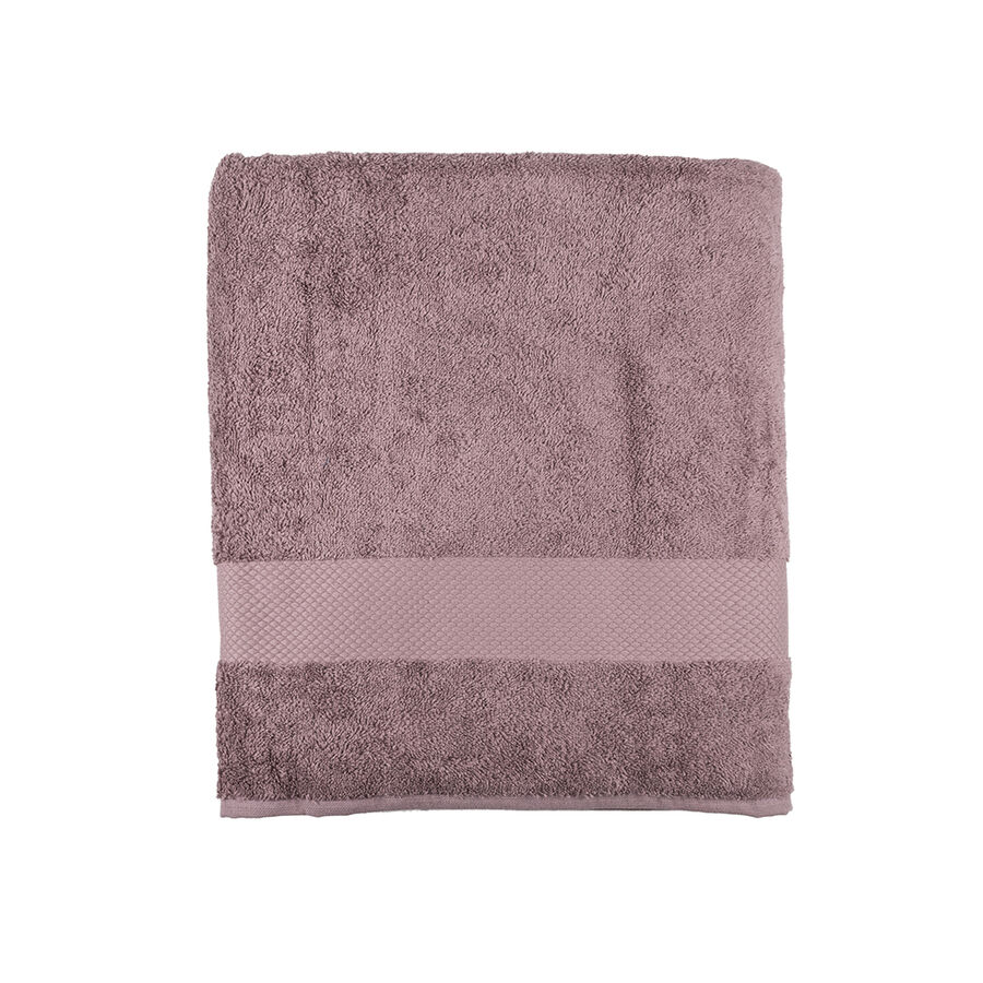 Toalla de ducha de algod&oacute;n berenjena Vic 70x140cm - 500 gr/m&sup2;