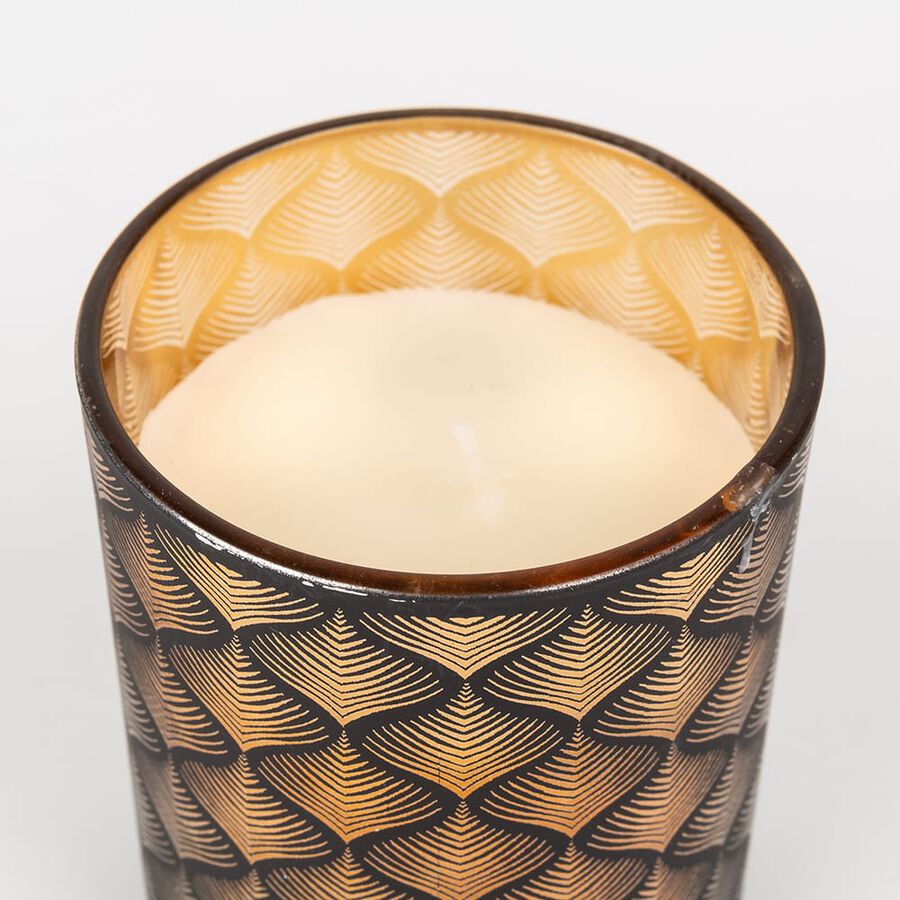 Vela con vaso de cristal 8cm