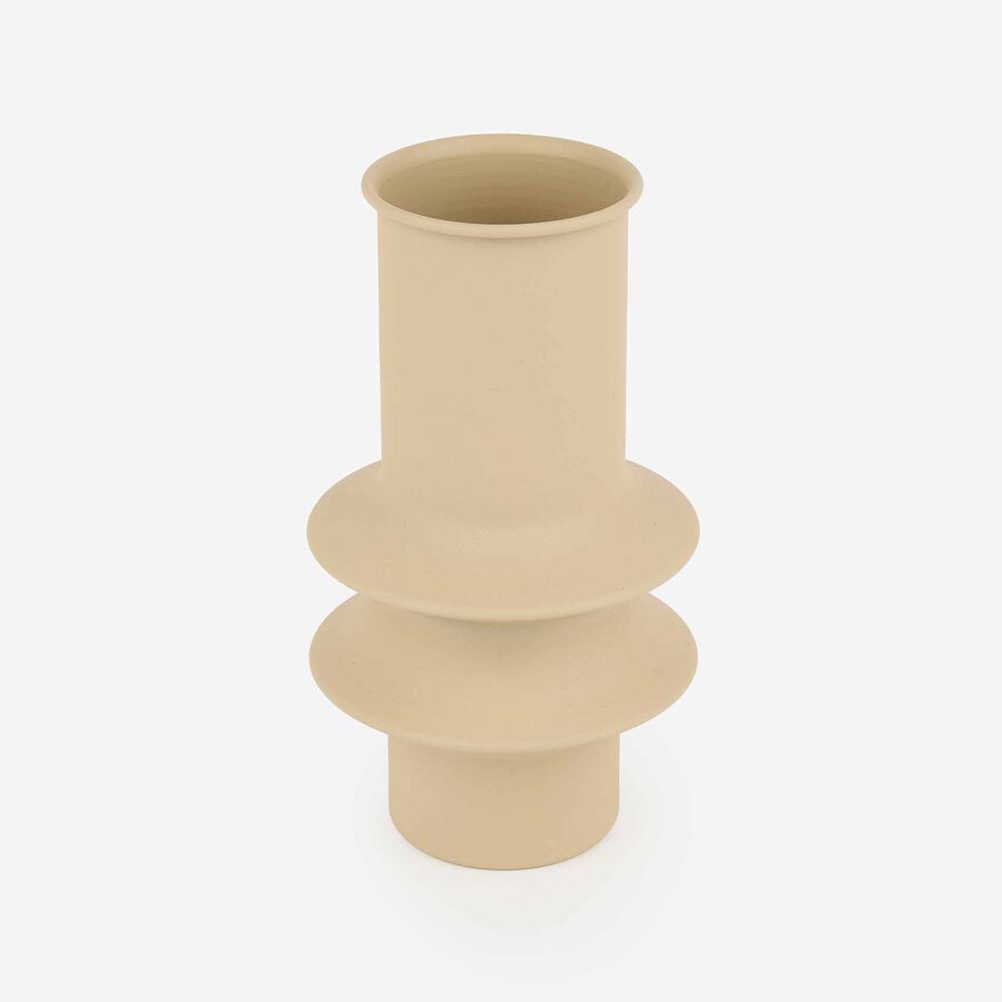 Jarron de zinc 14x14x24cm arena Zen