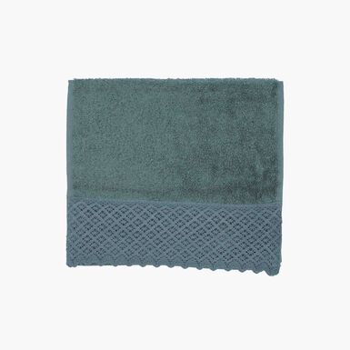 Toalla de tocador de algod&oacute;n 100% verde Nido 30x50cm - 500 g/m&sup2;