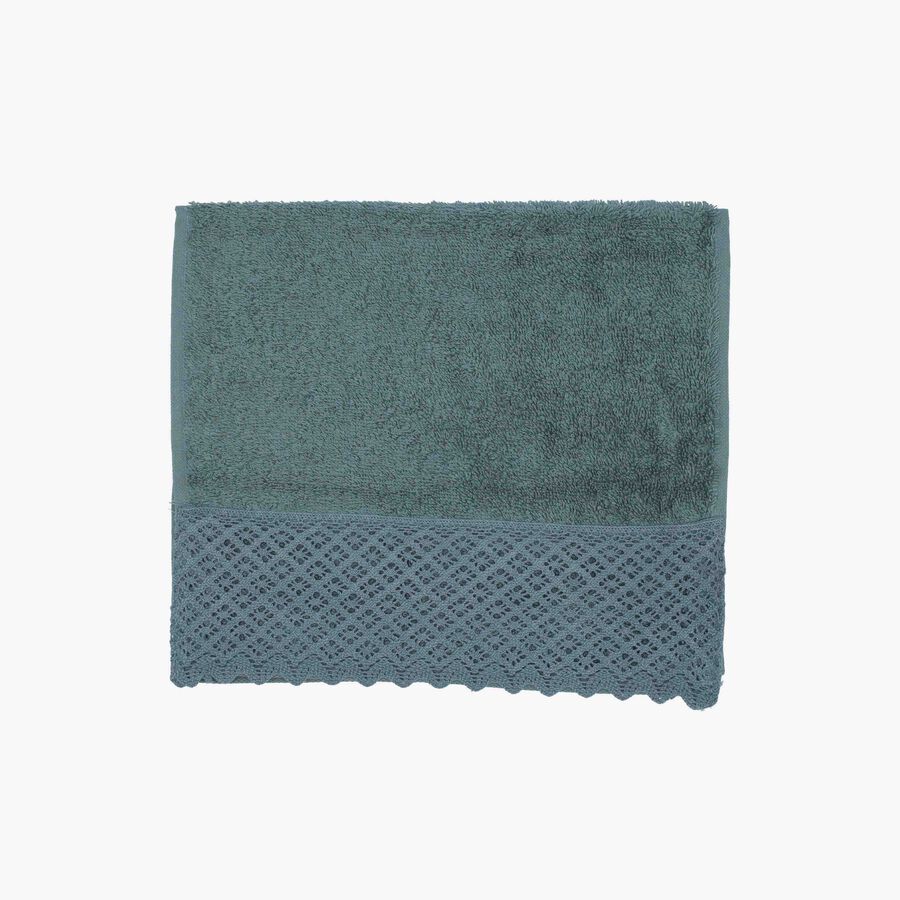 Toalla de tocador de algod&oacute;n 100% verde Nido 30x50cm - 500 g/m&sup2;