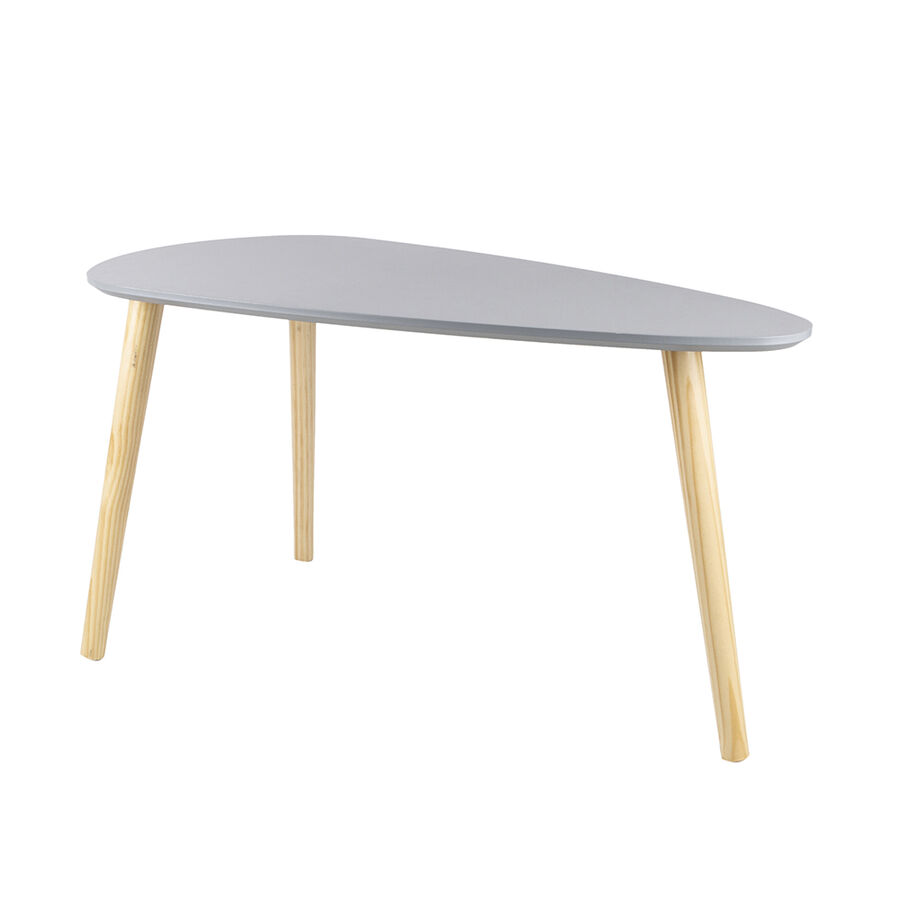 Mesa auxiliar de madera gris Sevilla 90x46x46cm