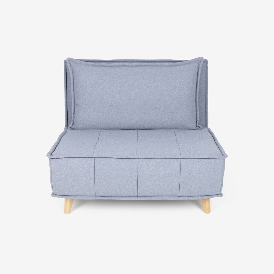 Sofá cama individual gris claro Gael 104x92x84cm