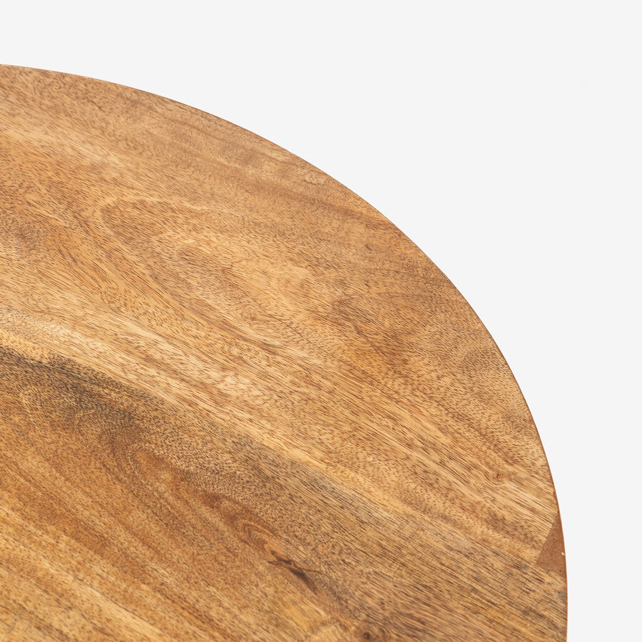 Mesa auxiliar de madera de mango Pisa Ø50x60cm Clau&Chloe