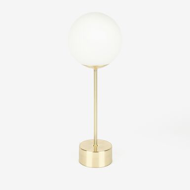 L&aacute;mpara mesa de metal dorada Katia 43cm