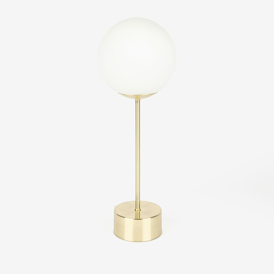 L&aacute;mpara mesa de metal dorada Katia 43cm