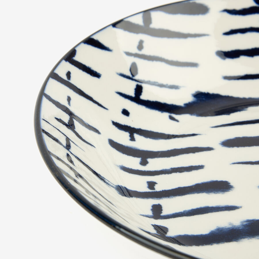 Vajilla de 18 piezas de porcelana azul Reine