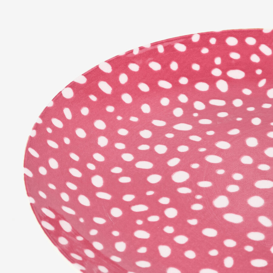 Vajilla de 12 piezas de porcelana rosa Galik