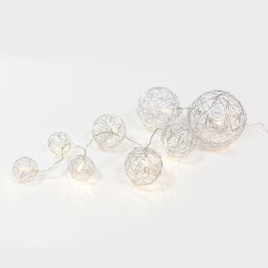 Guirnalda de luces interior 8 LEDs luz c&aacute;lida 90cm