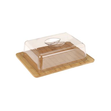 Quesera de bambú con tapa 26x20cm