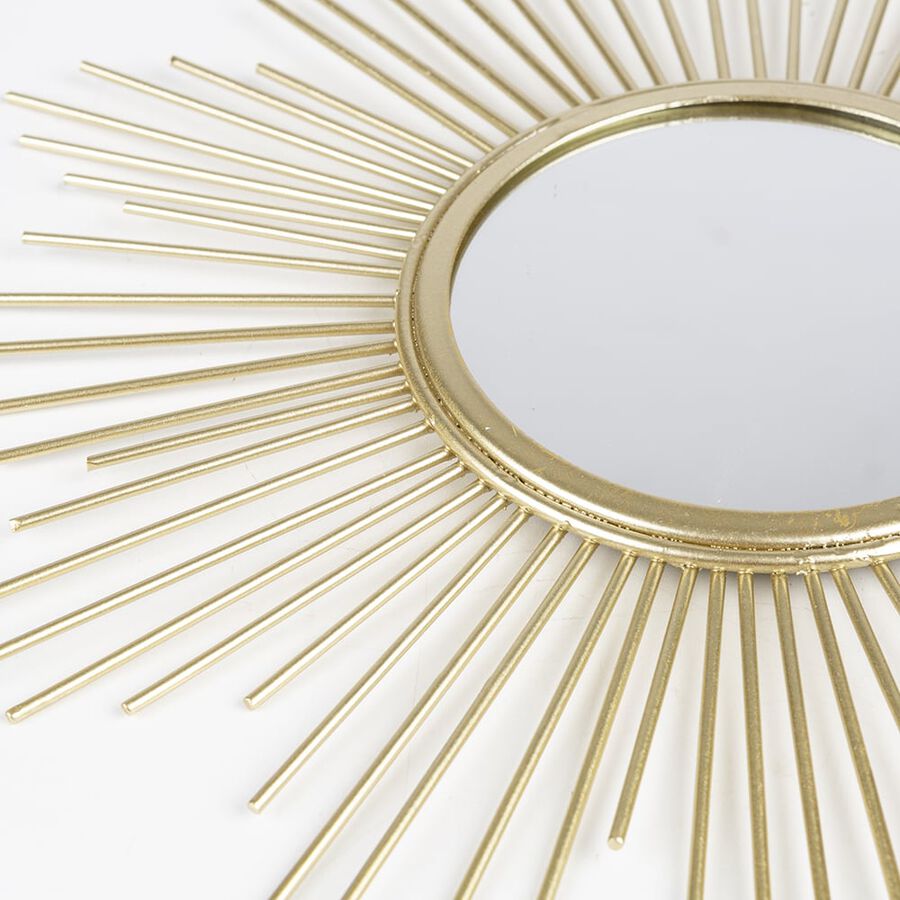 Espejo de metal Sun 32cm