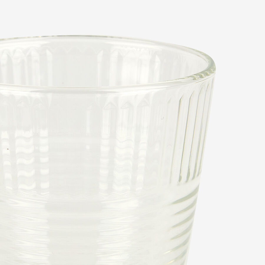 Vaso de vidrio transparente Zama 31cl Ø9x10cm
