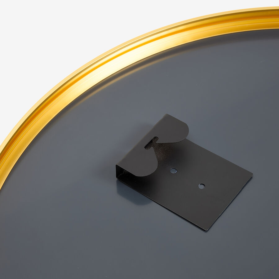 Espejo de pared redondo con marco dorado Flame &Oslash;80cm