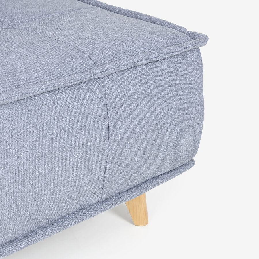 Sofá cama individual gris claro Gael 104x92x84cm