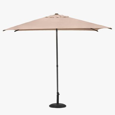 Parasol cuadrado inclinable de acero beige Sorya 242x242x229cm
