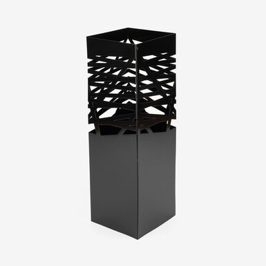 Parag&uuml;ero de metal negro 15x15x49cm