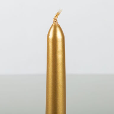 Set de 2 velas candelabro oro 25cm