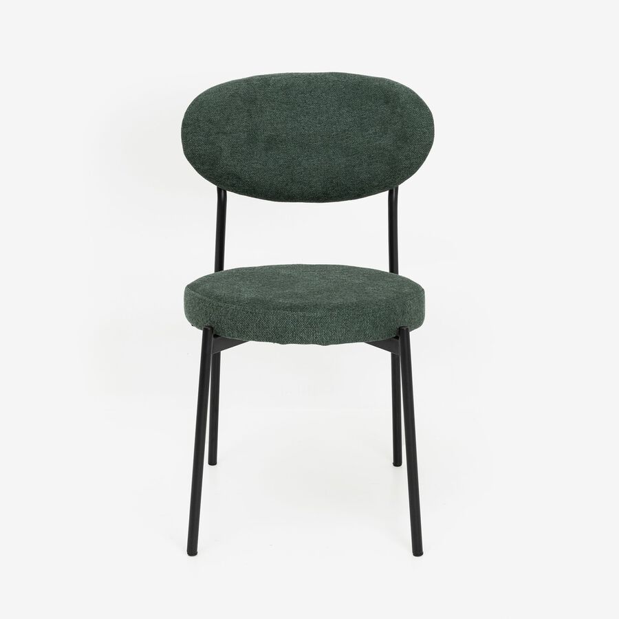 Silla de comedor verde oscuro Candela 49x53 Clau&Chloe