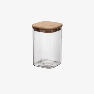 Tarro de cristal con tapa de bambú Brila 1,1L