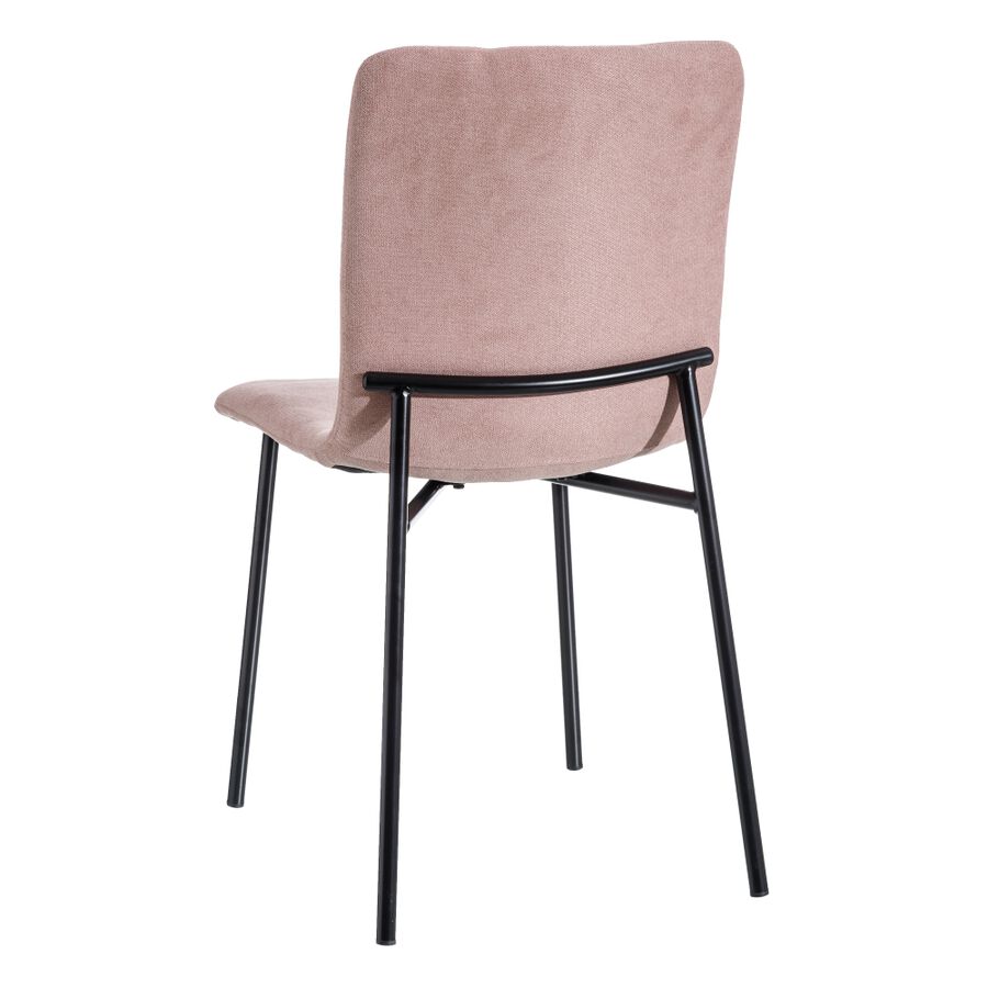 Set de 2 sillas de comedor de metal rosa Jasper 44x54x86cm