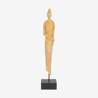 Figura decorativa de madera de mango Lady 71cm