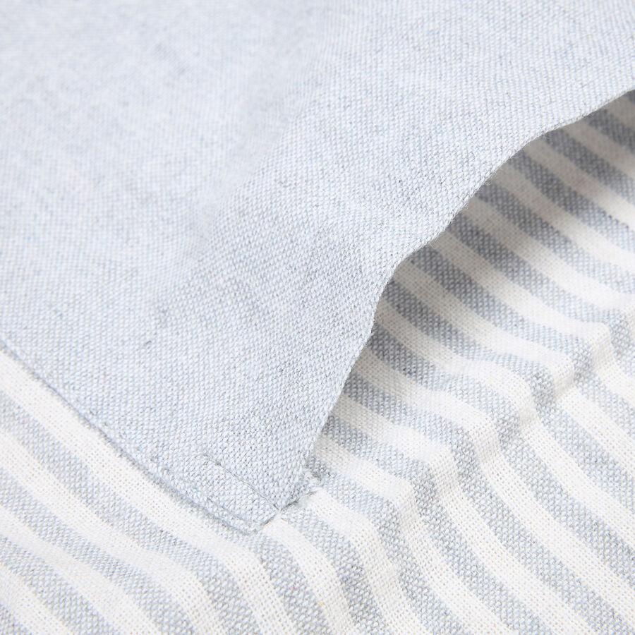 Delantal de algodón con rayas grises 60x80cm
