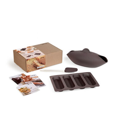 Kit pan casero: panera + esp&aacute;tula y molde mini baguette - L&eacute;ku&eacute;