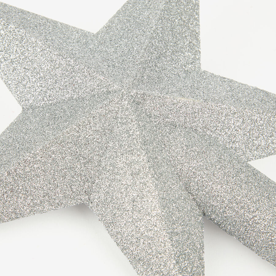 Estrella para árbol plateada 22cm